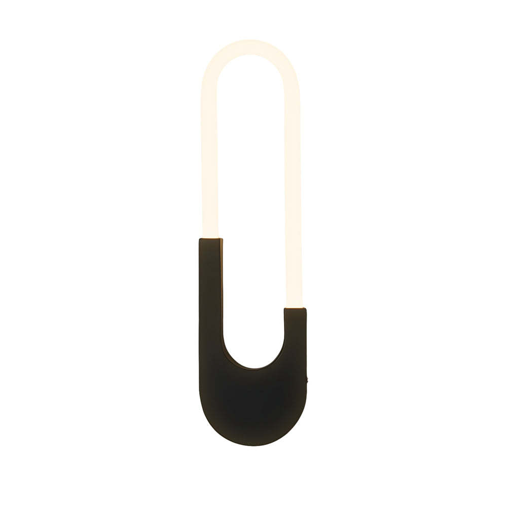 Modern Oval LED Wall Sconce Gold Black