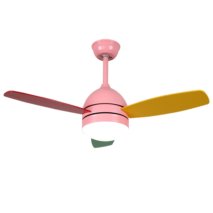 Modern Variable Frequency 6-gear Wind Speed Ultra Silent Kids Ceiling Fan-Lighom