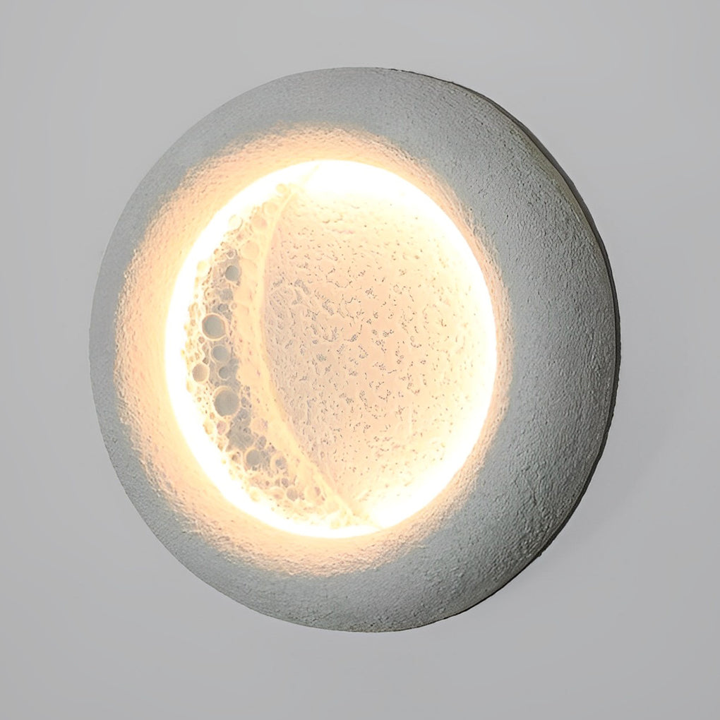 Creative Moon Shaped Waterproof LED 10W Modern Wall Lamp Exterior Decor-Lighom