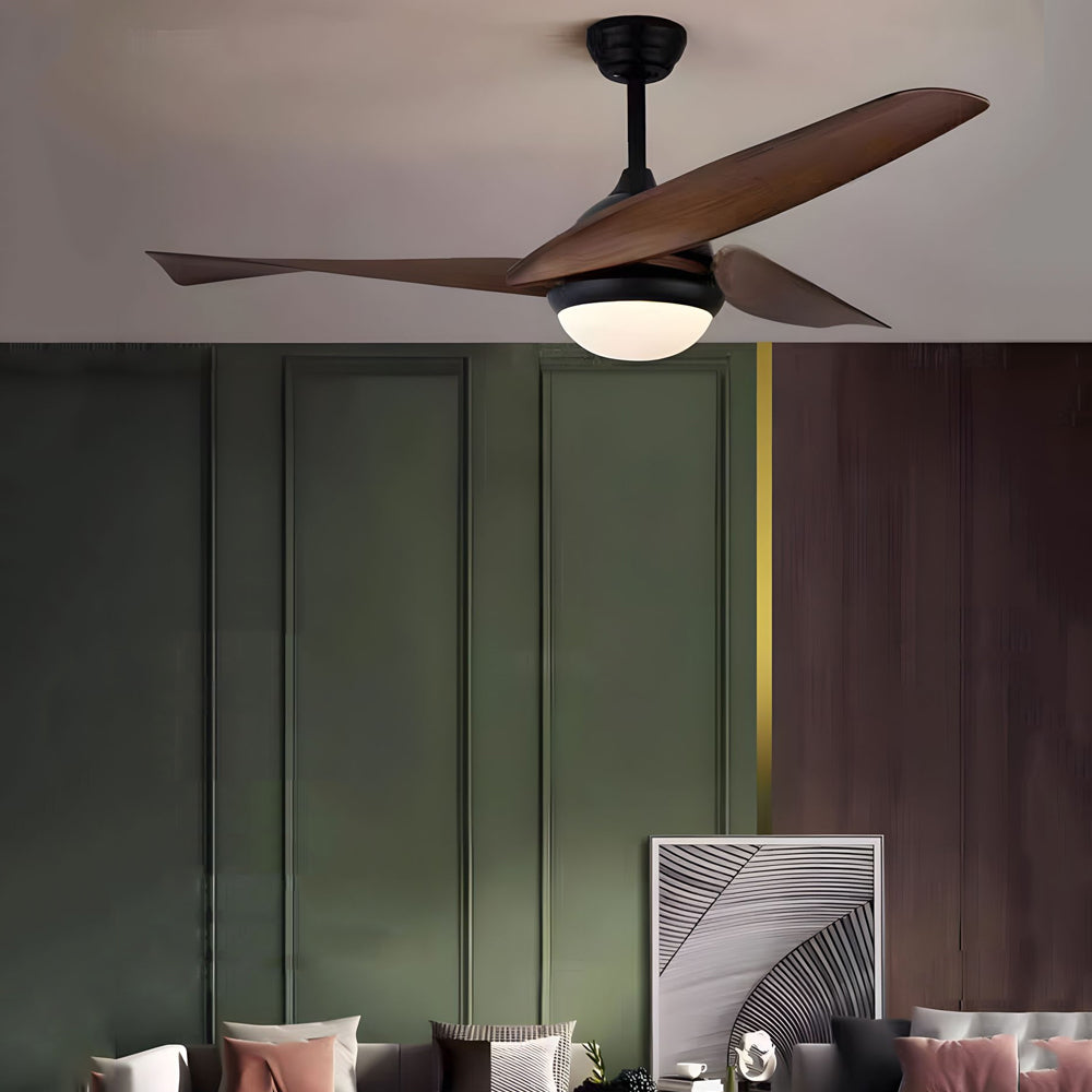 52 in. 3-Blade LED 6-Speed Quiet Ceiling Fan with Light and Remote Control-Lighom