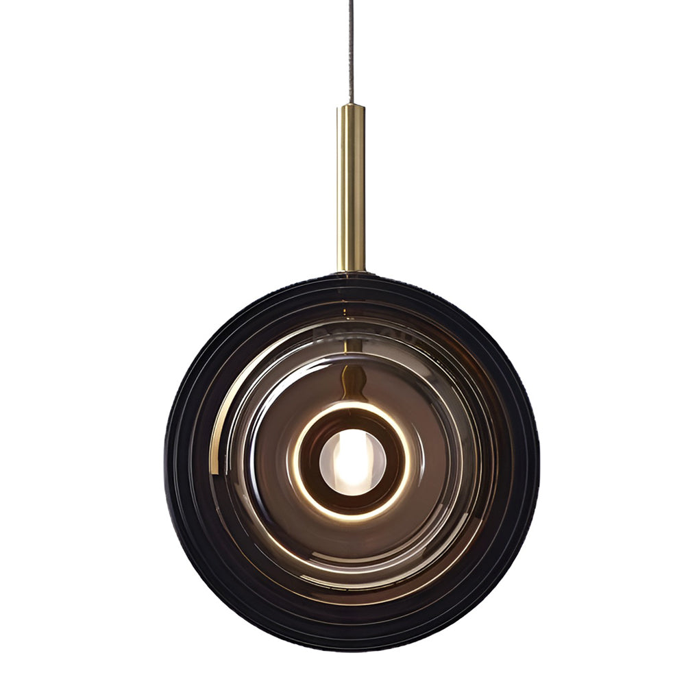 Glass Round Modern Kitchen Island Pendant