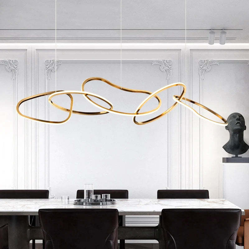 Irregular Circular Chainlink Dimmable Plated