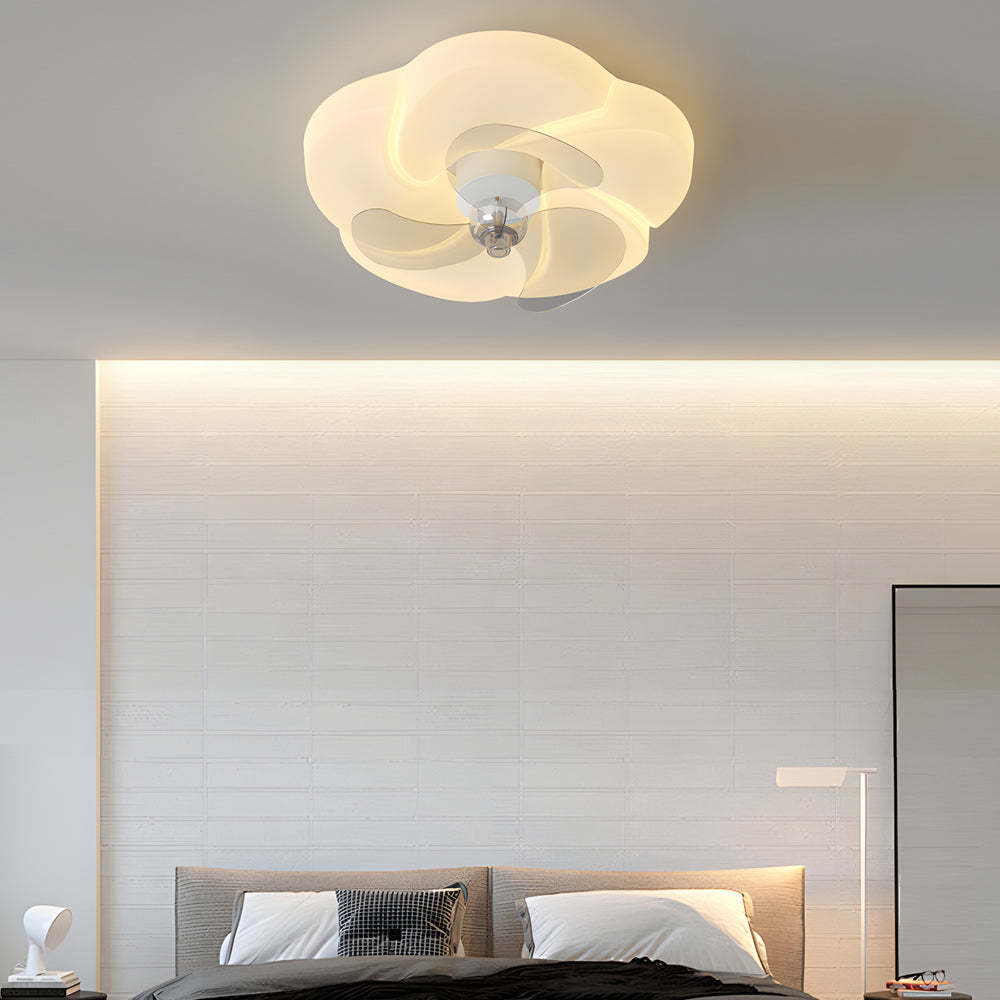 Romantic Flower 3-Step Mute Shake-Head Ceiling Fan