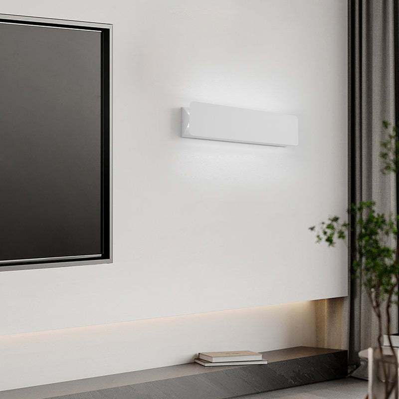 Rectangular Metal White Modern LED Wall Light