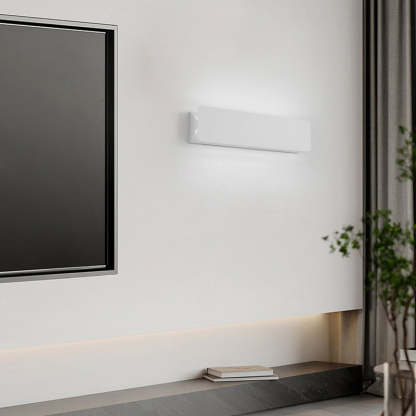 Rectangular Metal Creative LED White Modern Wall Light Fixture Wall Lamp-Lighom