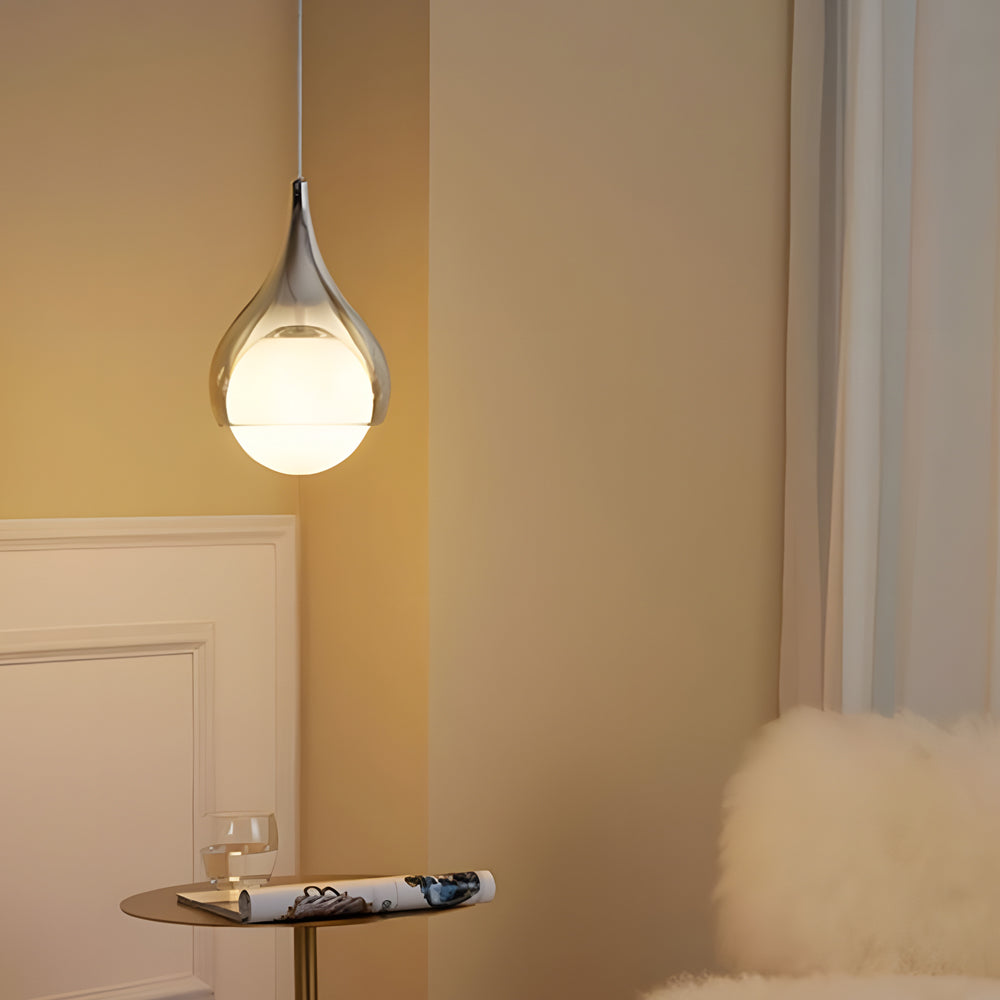 Modern teardrop droplet black pendant lighting — Dimmable with Remote