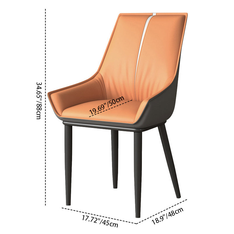Nordic Leather Upholstered Dining Chair