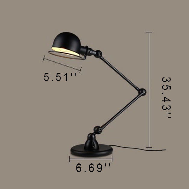 Vintage Industrial Iron Mechanical Arm Lamp