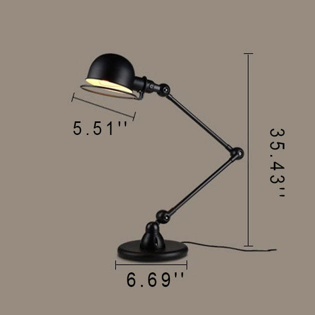 Vintage Industrial Iron Mechanical Arm Lamp