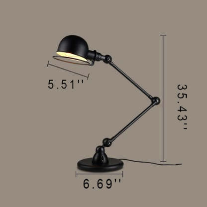 Vintage Industrial Iron Mechanical Arm Lamp