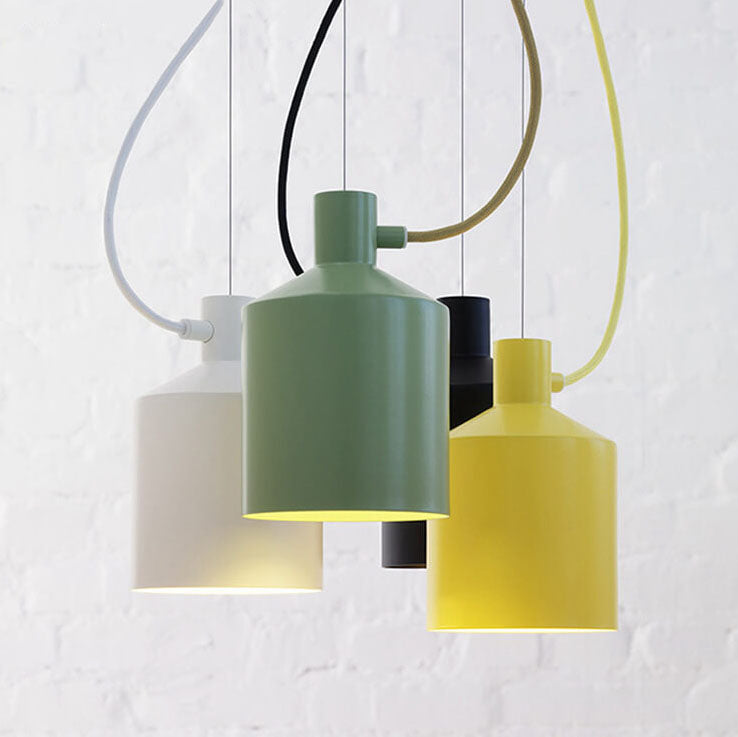 Nordic Macaron Bottle Aluminum Pendant Light