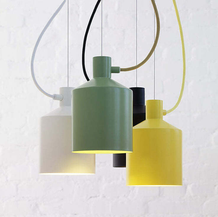 Nordic Macaron Bottle Aluminum Pendant Light