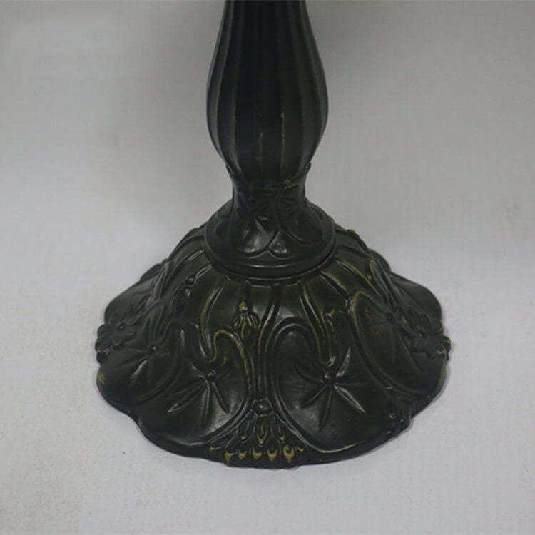 European Tiffany Yellow Baroque Glass Table Lamp
