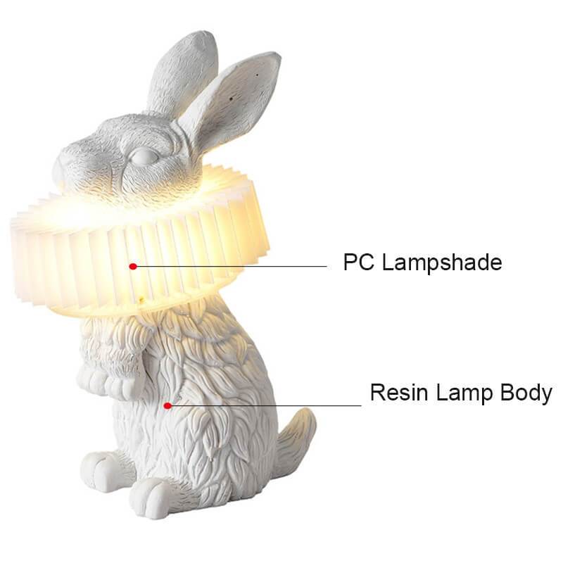 Modern Resin Rabbit LED Table Lamp