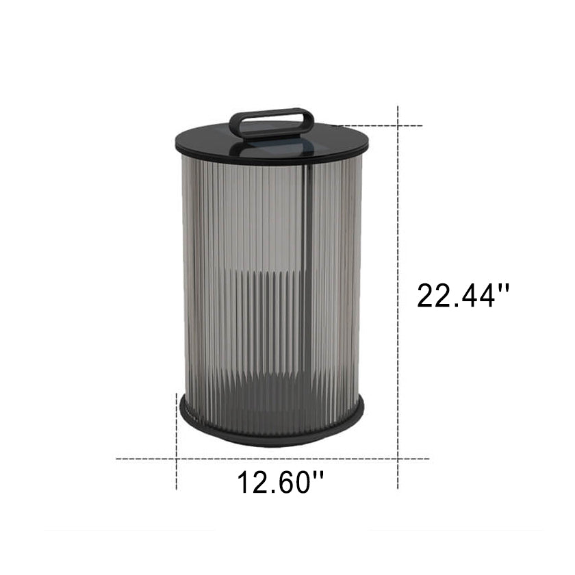 Modern Stainless Steel Glass Column LED Outdoor Floor Lamp