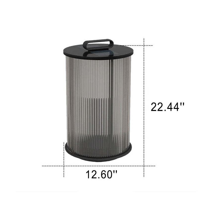 Modern Stainless Steel Glass Column LED Outdoor Floor Lamp