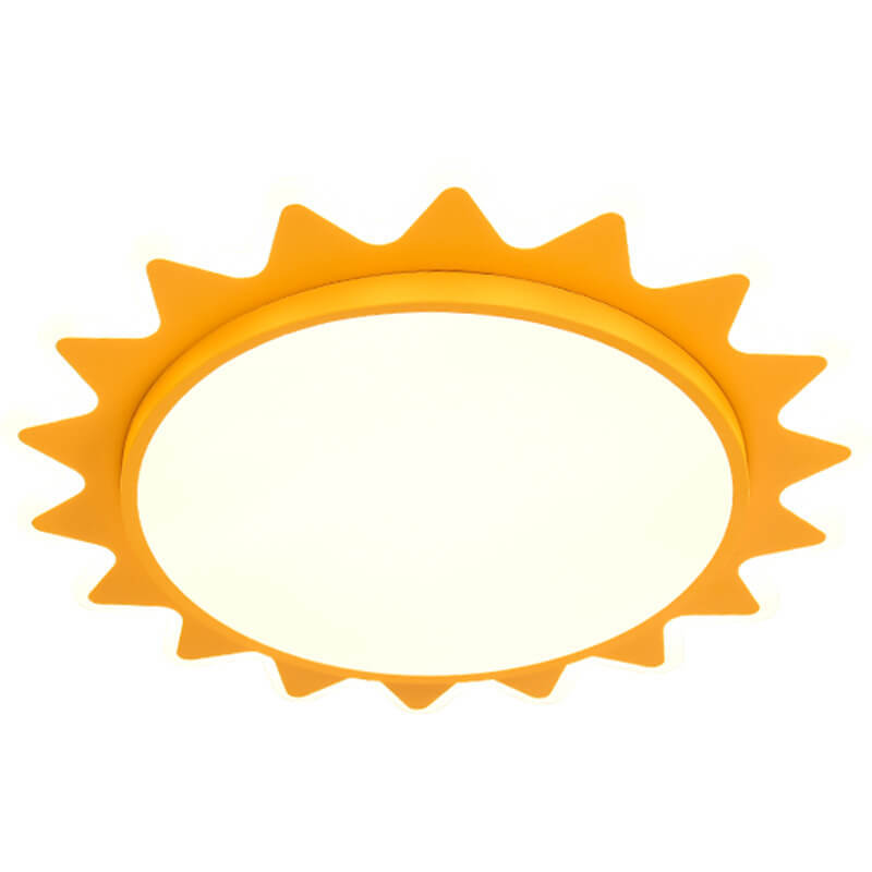 Cartoon Sun LED Flush Mount Light