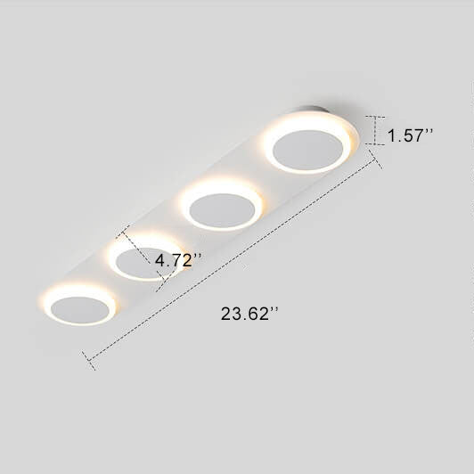 Minimalist Long Bar 3/4/5-Light LED Flush Mount