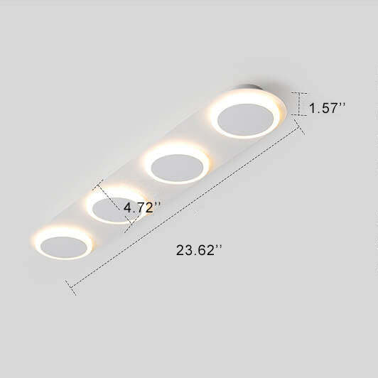 Minimalist Long Bar 3/4/5-Light LED Flush Mount