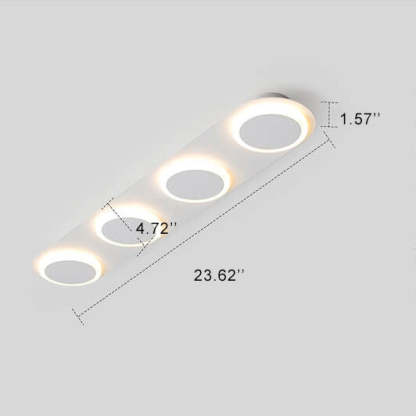 Minimalist Long Bar 3/4/5-Light LED Flush Mount