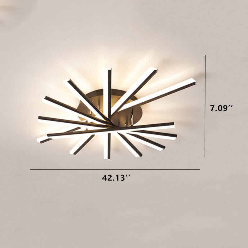 Nordic Line LED Semi-Flush Ceiling Light