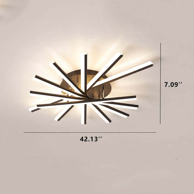 Nordic Line LED Semi-Flush Ceiling Light