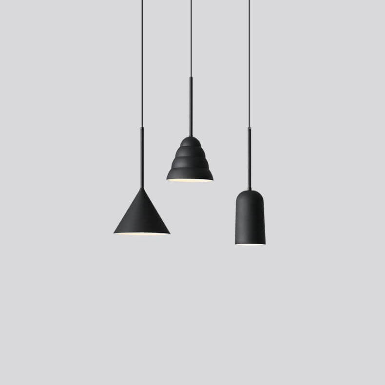 Minimalist Macaron Geometric Metal Pendant Light
