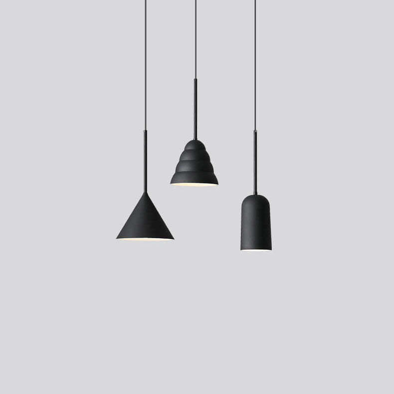 Minimalist Macaron Geometric Metal Pendant Light