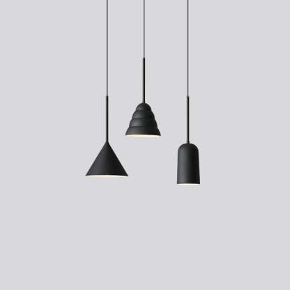 Minimalist Macaron Geometric Metal Pendant Light