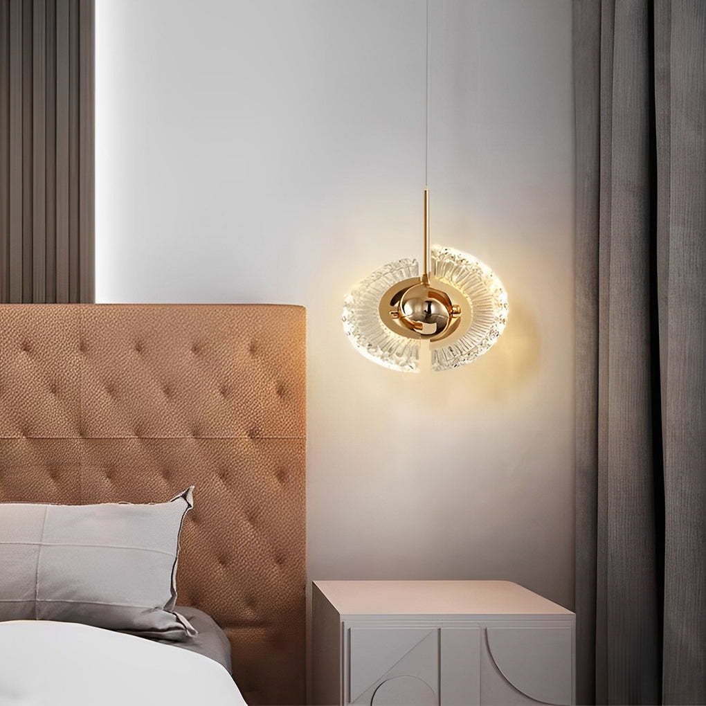 Adjustable Plated Mirror Metal Ball LED Nordic Pendant