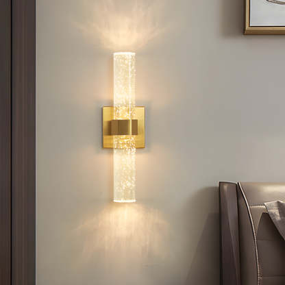 Bubble Crystal Strip Up-Down Modern Wall Lamp