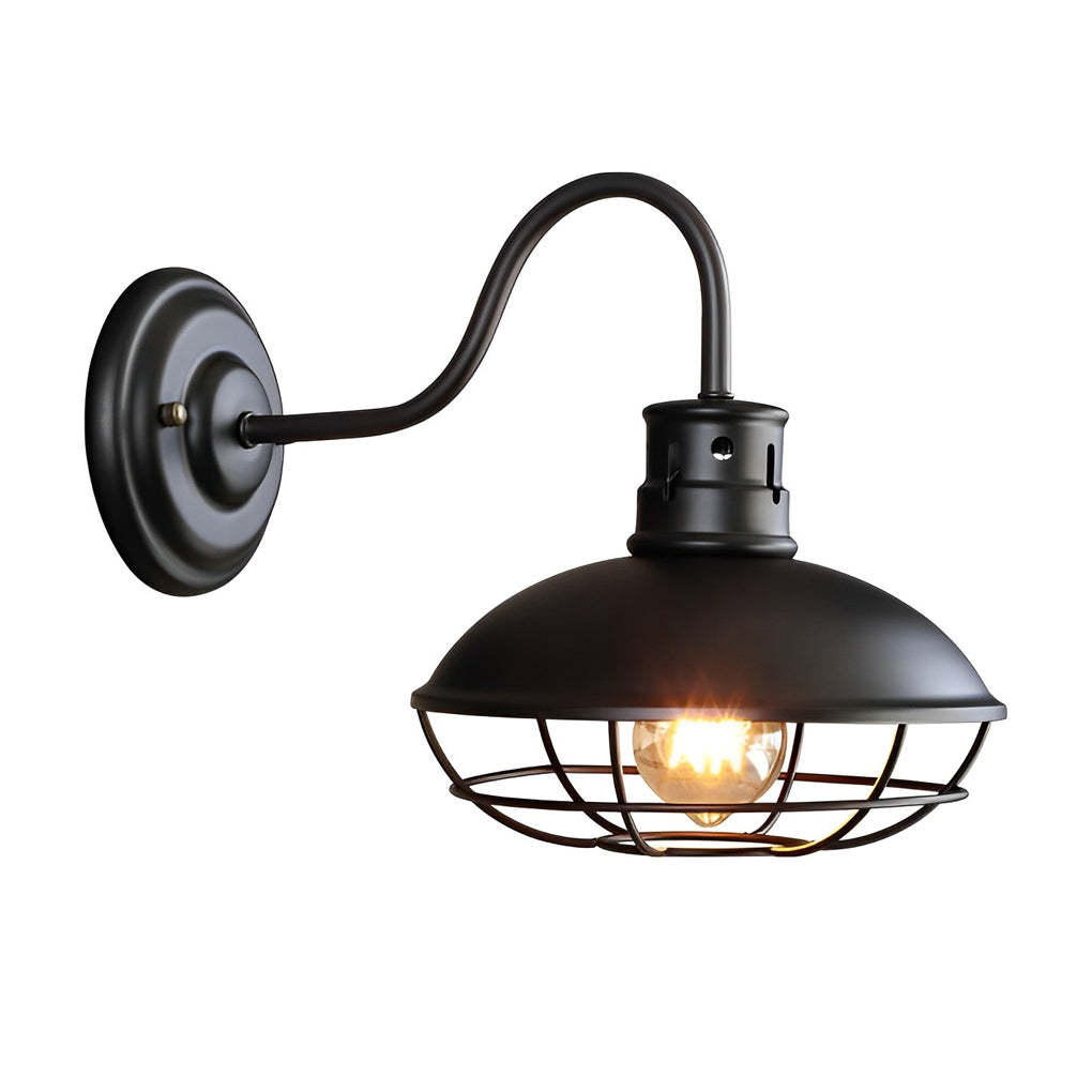 Retro Iron LED Waterproof Industrial Style Outdoor Wall Lights Wall Lamp-Lighom