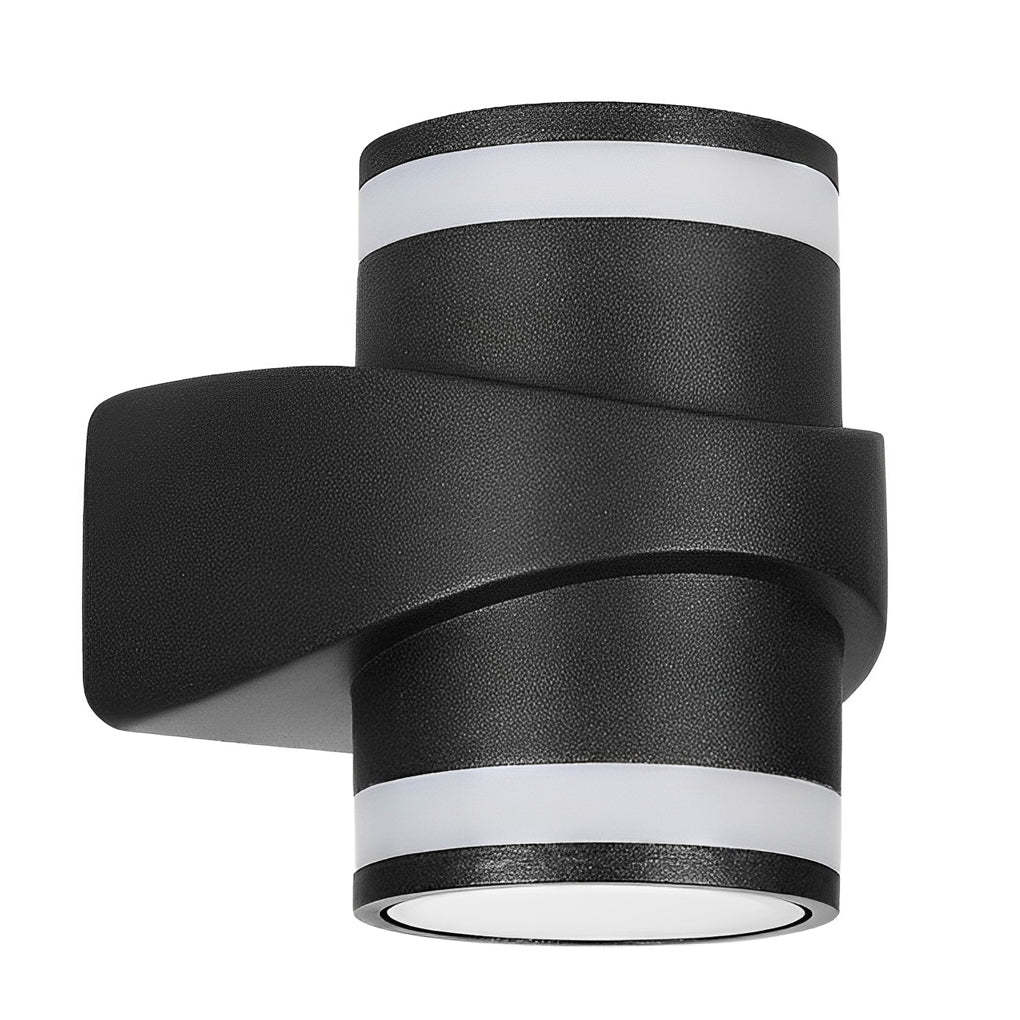 Round Up and Dawn Light LED Waterproof Black Outdoor Wall Washer Lights-Lighom