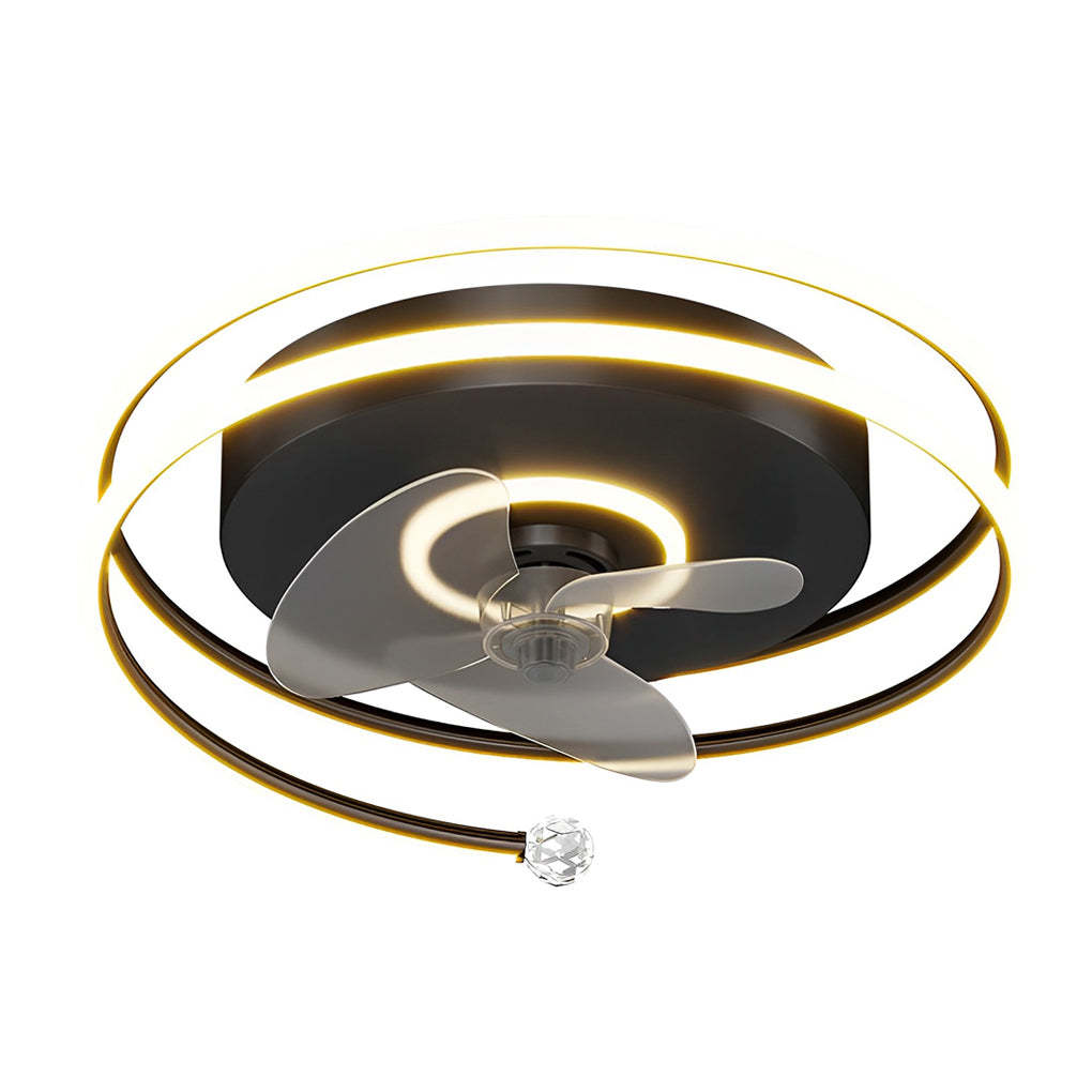 Minimalist Circular Mute LED Nordic Bladeless Fan