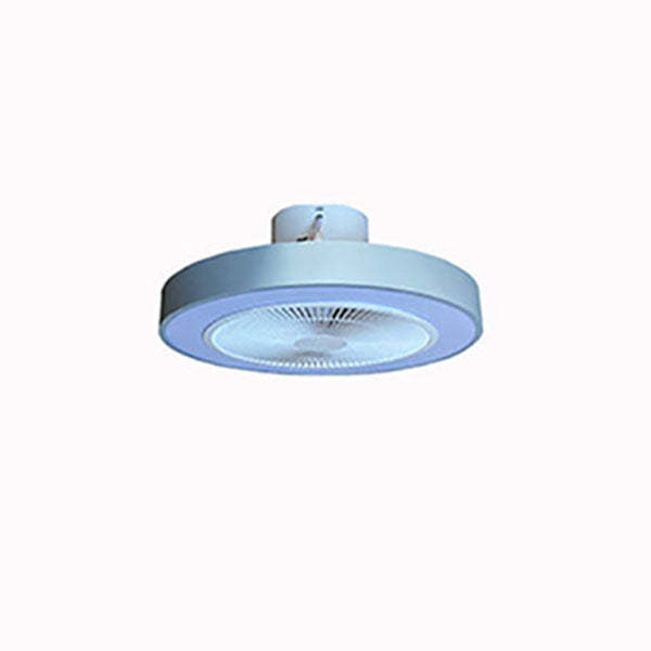 Minimalist Iron Copper LED Flush Mount Ceiling Fan Light