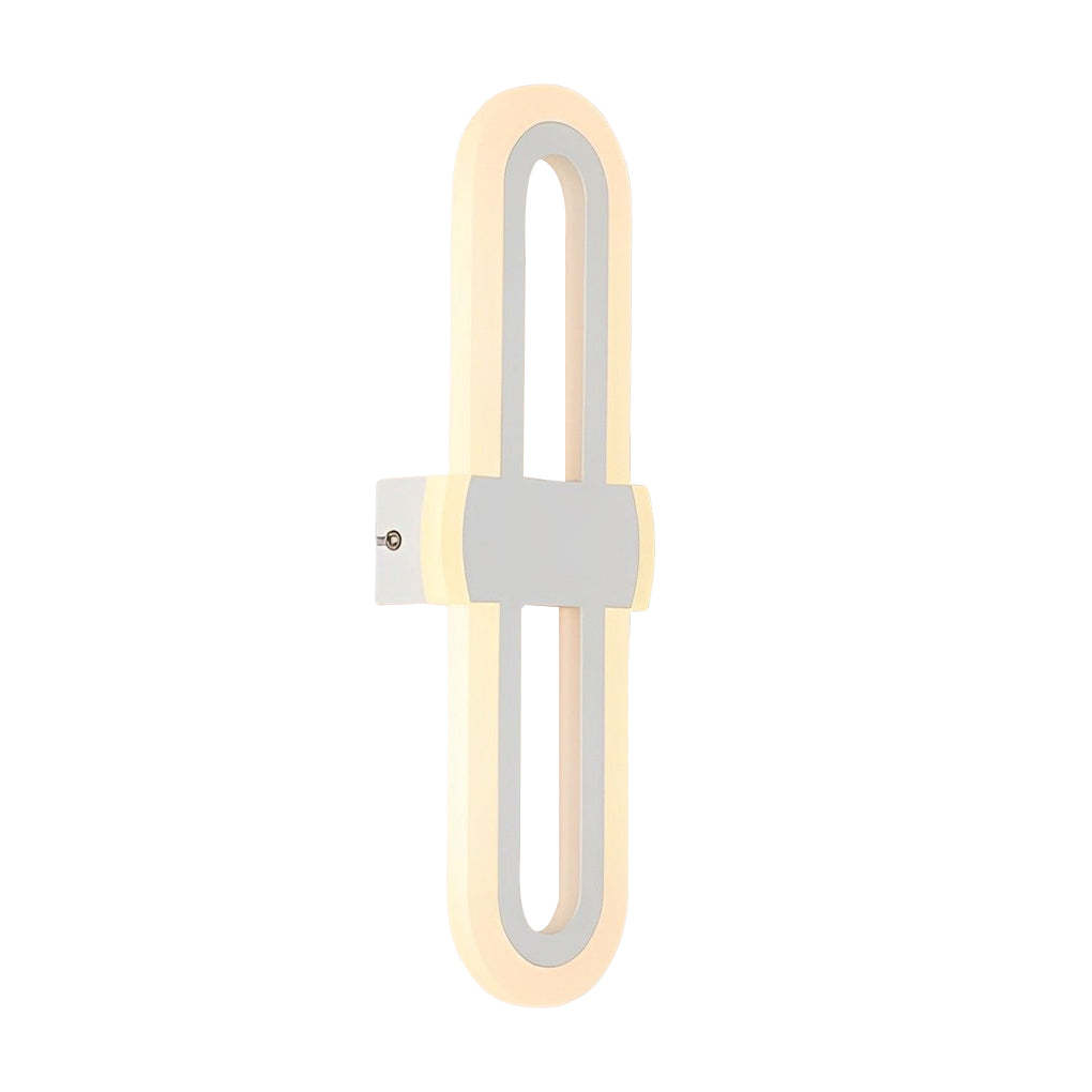Rounded Rectangular LED Modern Wall Sconce