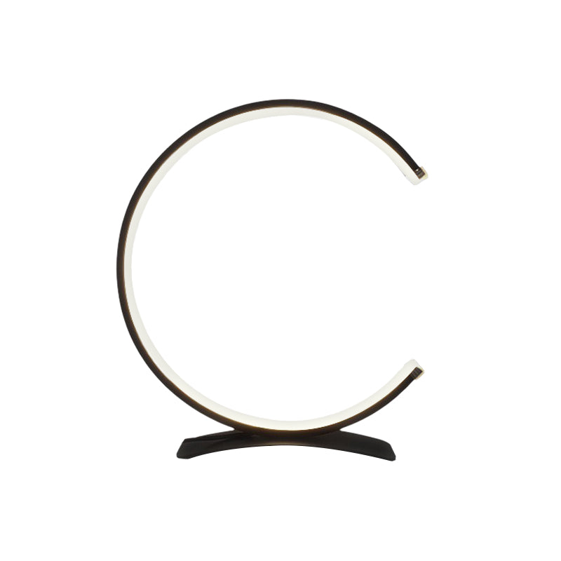 3/4 Circle Touch LED Modern Accent Lamp