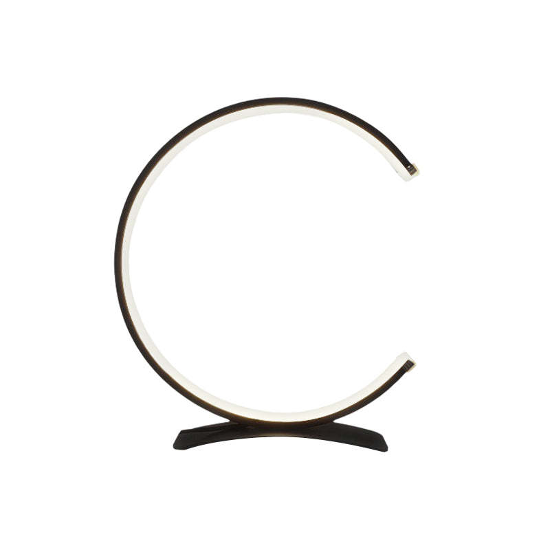 3/4 Circle Touch LED Modern Accent Lamp