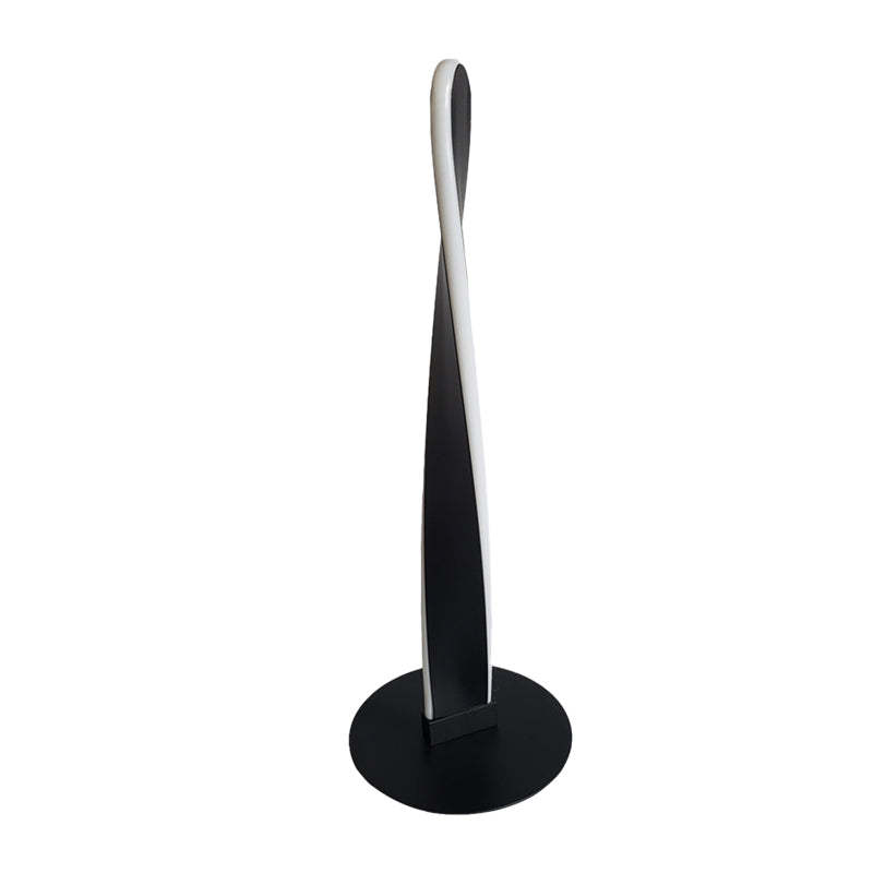 Minimalist Twisted Iron Acrylic LED Table Lamp