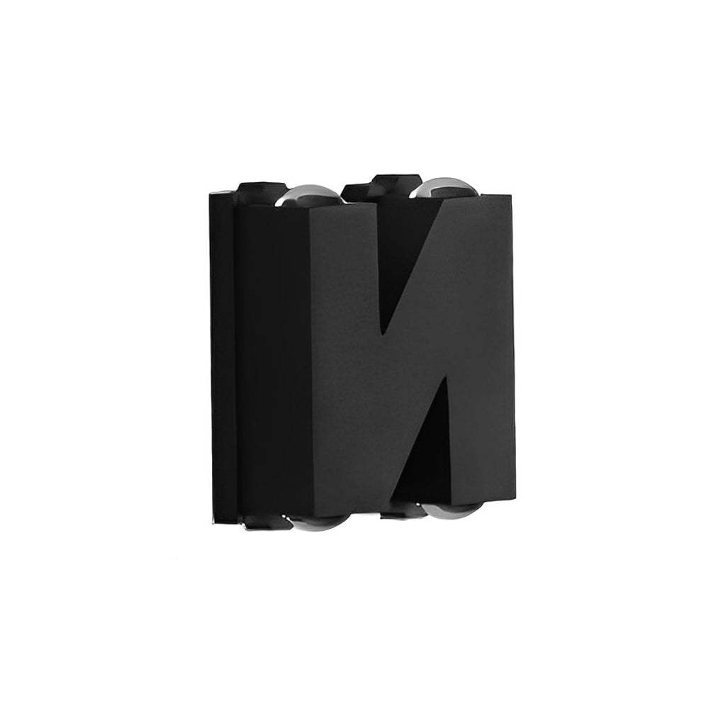N/V/W Letters Creative Waterproof Modern LED Outdoor Wall Sconce Lighting-Lighom