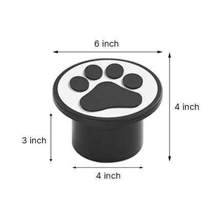 Modern Cat Paw Print LED Recessed Lights for Decks and Gardens-Lighom