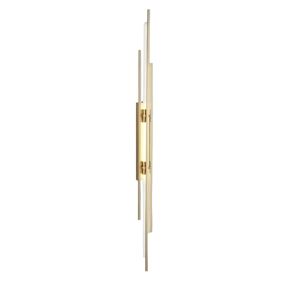 Long Strips Grille Iron Acrylic Simple Modern LED Wall Light Fixture-Lighom