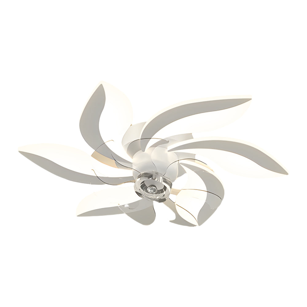 Flowers Leaves Shake-Head 3-Step Dimming Ceiling Fan