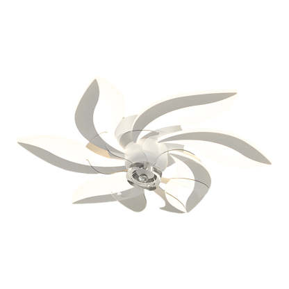 Flowers Leaves Shake-Head 3-Step Dimming Ceiling Fan
