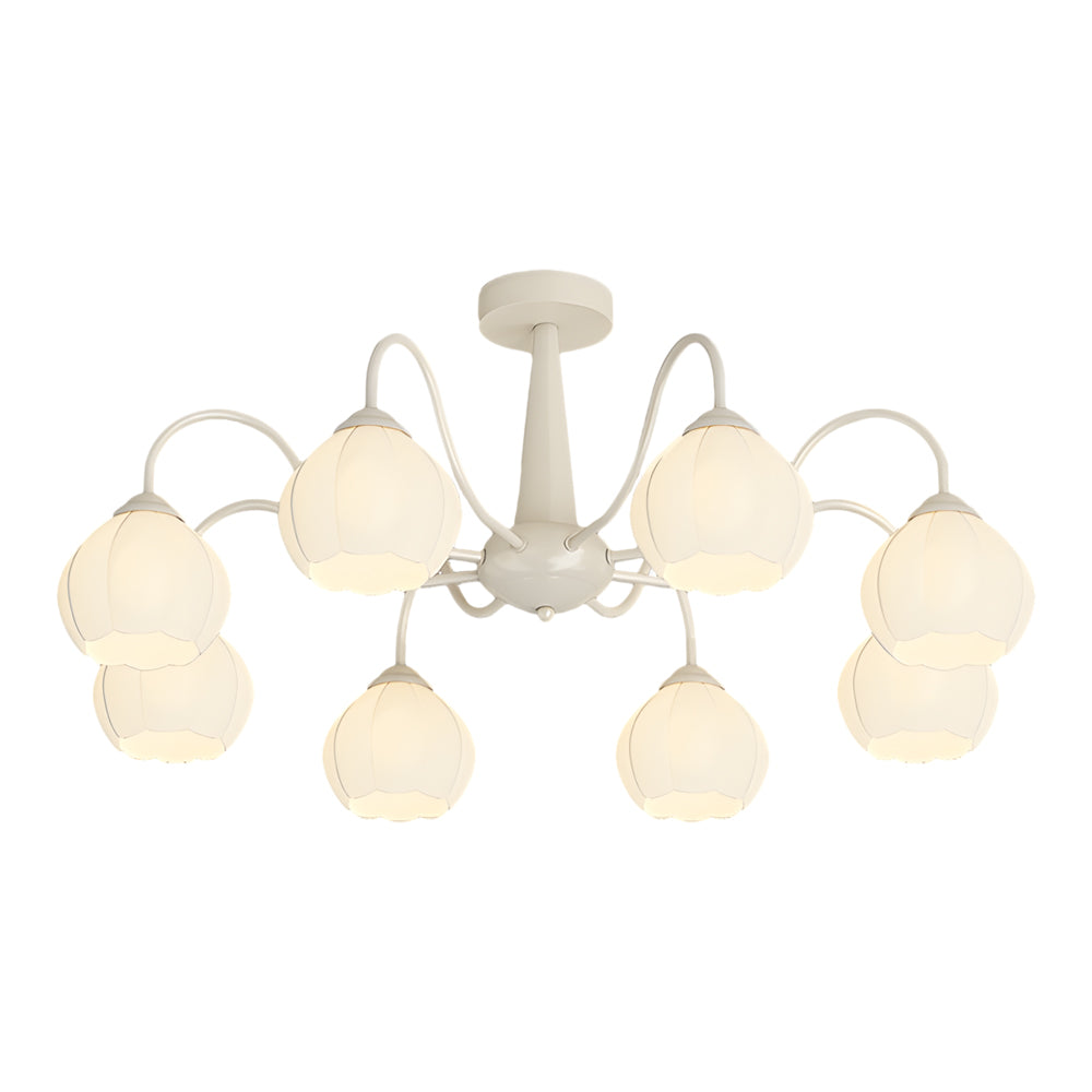 8-Flower Bell Orchid Modern Ceiling Light