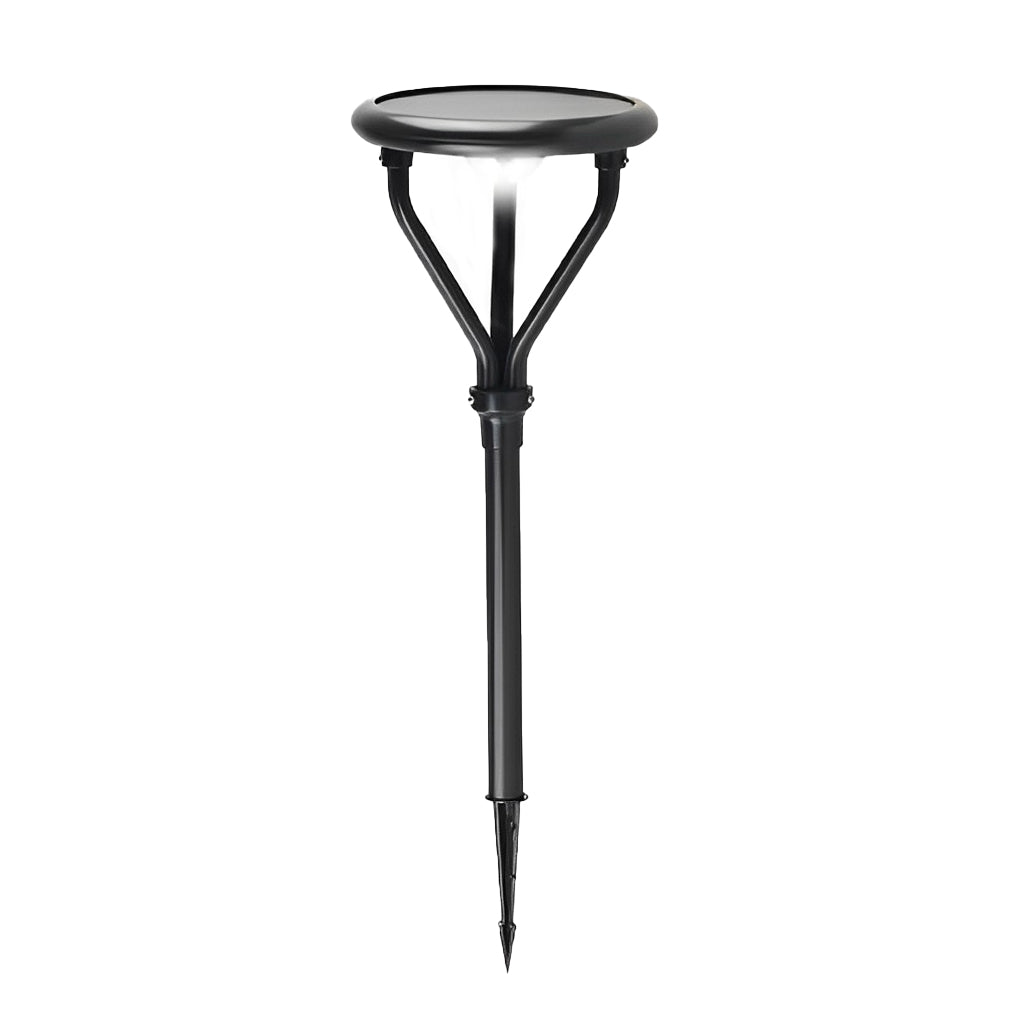 Round LED Waterproof Intelligent Modern Solar Lamp Post Outdoor Light-Lighom