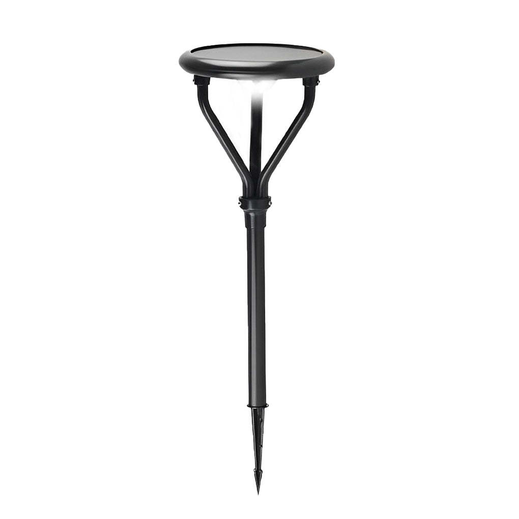 Round LED Waterproof Intelligent Modern Solar Lamp Post Outdoor Light-Lighom