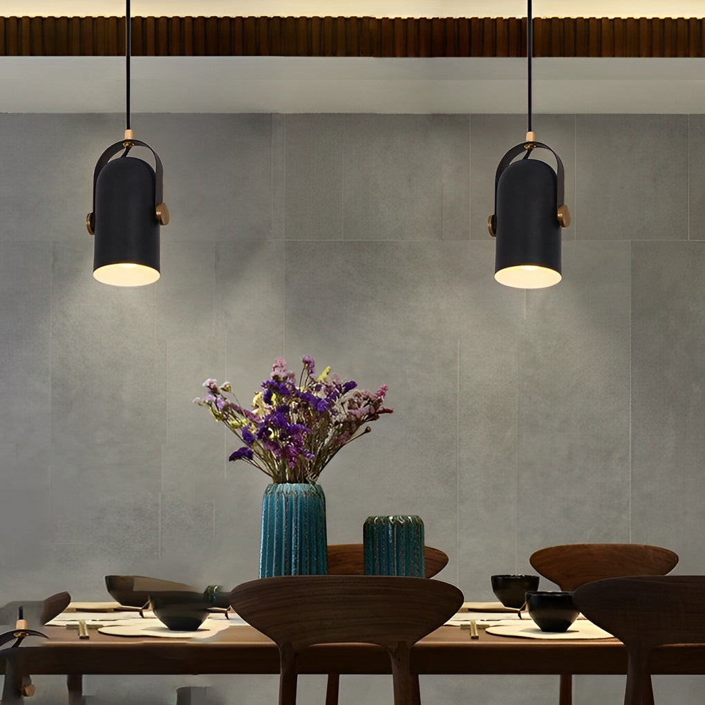 Modern rotatable black pendant lighting