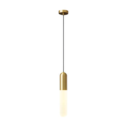 Long Copper Acrylic 3-Step Dimming Modern Pendant Light