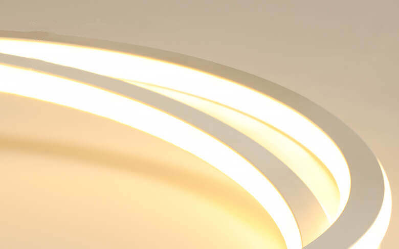 Nordic Minimalist Double Circle LED Flush Mount Light